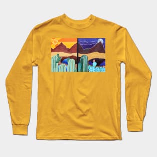 A Split Scene Long Sleeve T-Shirt